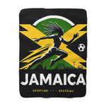 Flag Village Jamaica Sporting Flag Sherpa Fleece Blanket