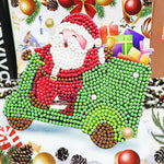 Flag Village Christmas DIY Diamond Painting Greeting Cards 5D Cartoon Birthday Postcards Kids Festival Embroidery Greet Cards Gifts