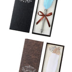 Flag Village European Retro Feather Pen Gift Box