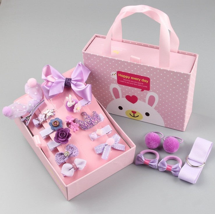 Flag Village Children's Clip Hair Accessories Set Gift Box