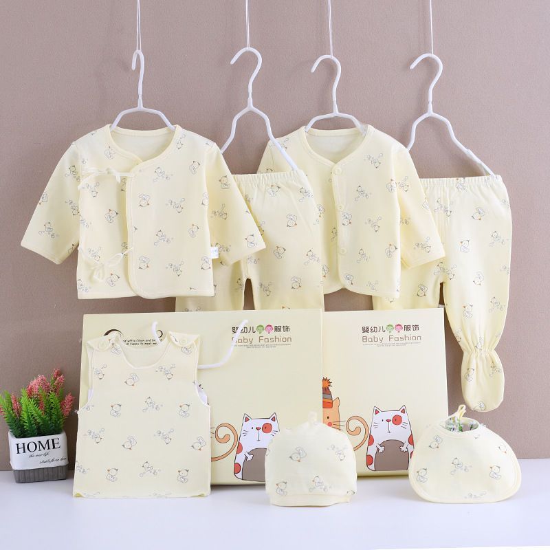 Flag Village Pure Cotton Baby Clothes Spring And Autumn Summer Children Gift Box Set