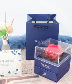 Flag Village Eternal flower gift box Earring Necklace Pendant box couple ring box