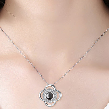 Flag Village Hot Valentine's Day Gifts Metal Rose Jewelry Gift Box Necklace For Wedding Girlfriend Necklace Gifts