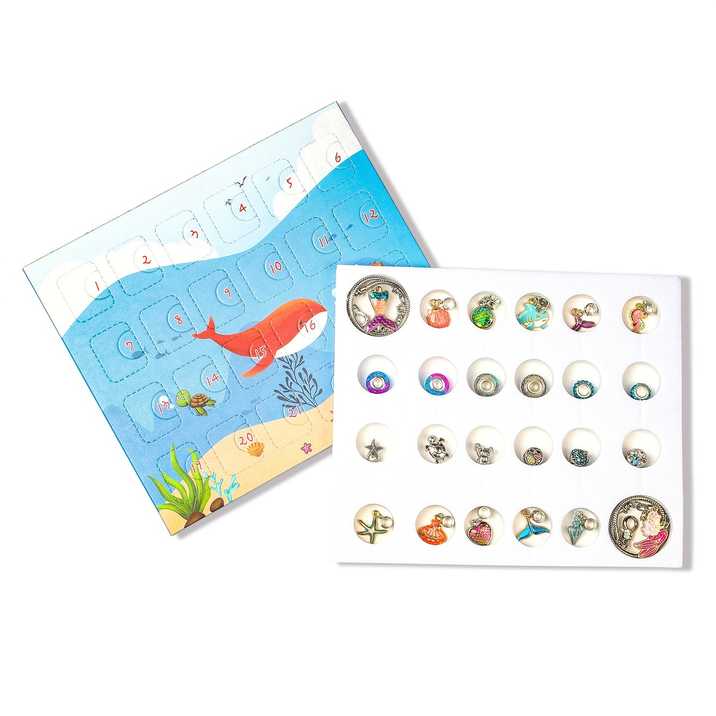 Flag Village New Year Countdown Children's Gift Set Underwater World Animal Cartoon Pendant Bracelet Blind Box