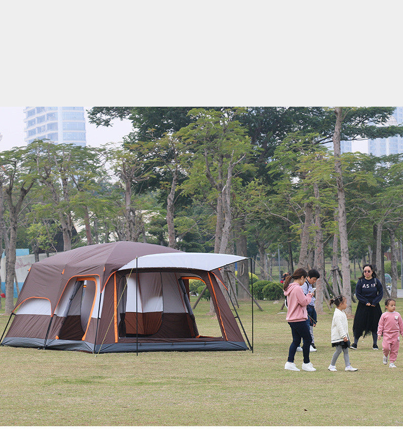 Flag Village Multi-person Thickening Rain-proof Camping Portable Luxury Villa