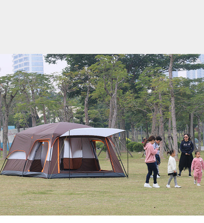Flag Village Multi-person Thickening Rain-proof Camping Portable Luxury Villa