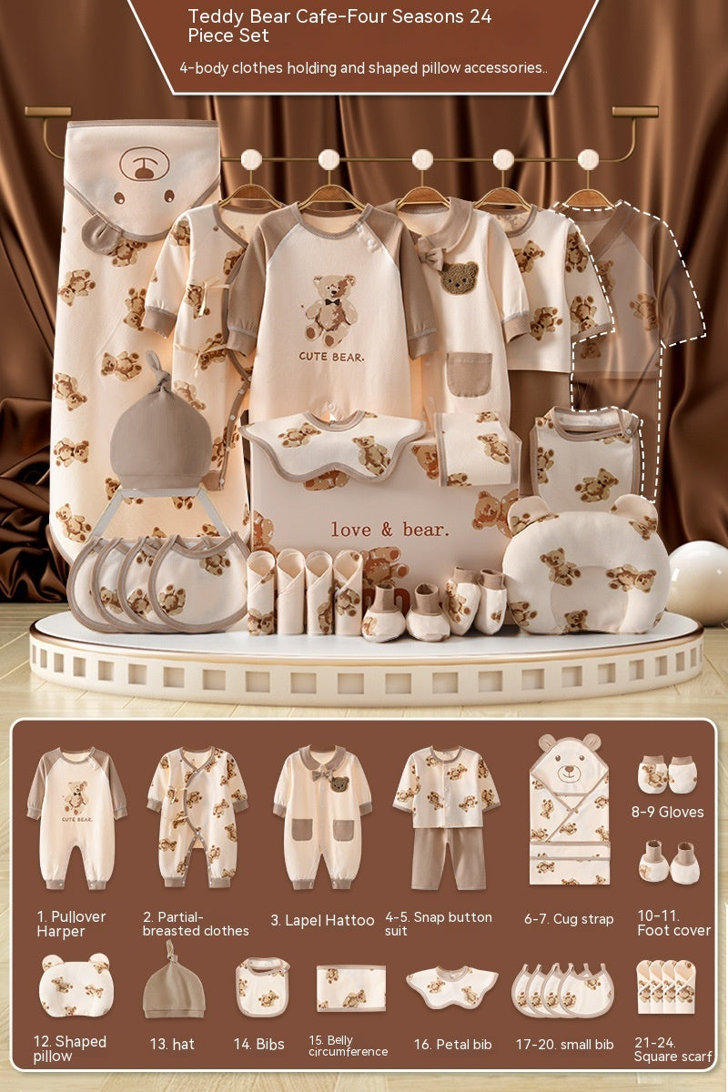 Flag Village Newborn Gift Box Newborn Baby Meeting Etiquette Clothes Suit