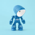Flag Village Cute LED Hero Table Lamp Mini Portable Cool Mecha Cute Robot Night Light Bedroom Home Decoration Kids Boys Gifts