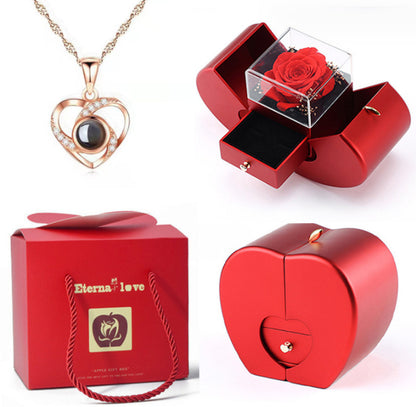 Flag Village Creative Jewelry Box Christmas Eternal Flower Gift Box