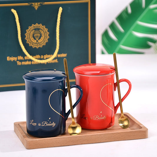 Flag Village Couple Cups Couple Gift Box Suit Wedding