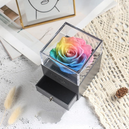 Flag Village Eve Valentine's Day Eternal Flowers Gift Box Ornaments