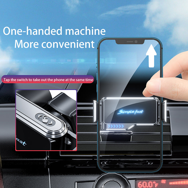 Flag Village Auto Tools Intelligent Automatic Car Phone Holder  Air Vent Mount Holder For Phone Car Products Universal Stand