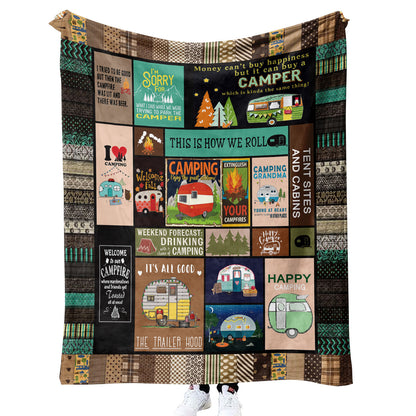Flag Village Outdoor camping blanket