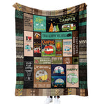 Flag Village Outdoor camping blanket