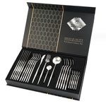 Flag Village Gift Box Stainless Steel Tableware 24-piece Set