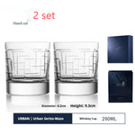 Flag Village Handmade Whiskey Shot Glass Imported Liquor Glass Set Gift Box