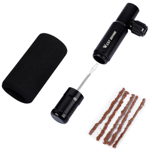 Flag Village Auto Tools Multifunctional Bicycle Emergency Riding Equipment Tyre Repair Tool Portable Pump