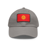 Flag Village Kyrgyzstan Flag Hat Cap with Leather Patch