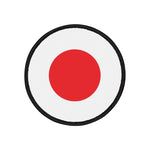Flag Village Japan Flag Embroidery Iron-On Patches