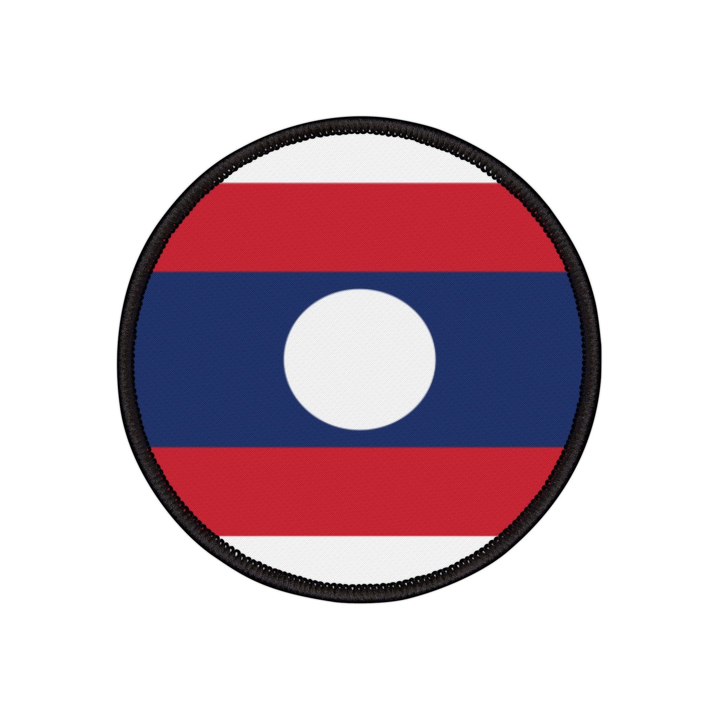 Flag Village Laos Flag Embroidery Iron-On Patches