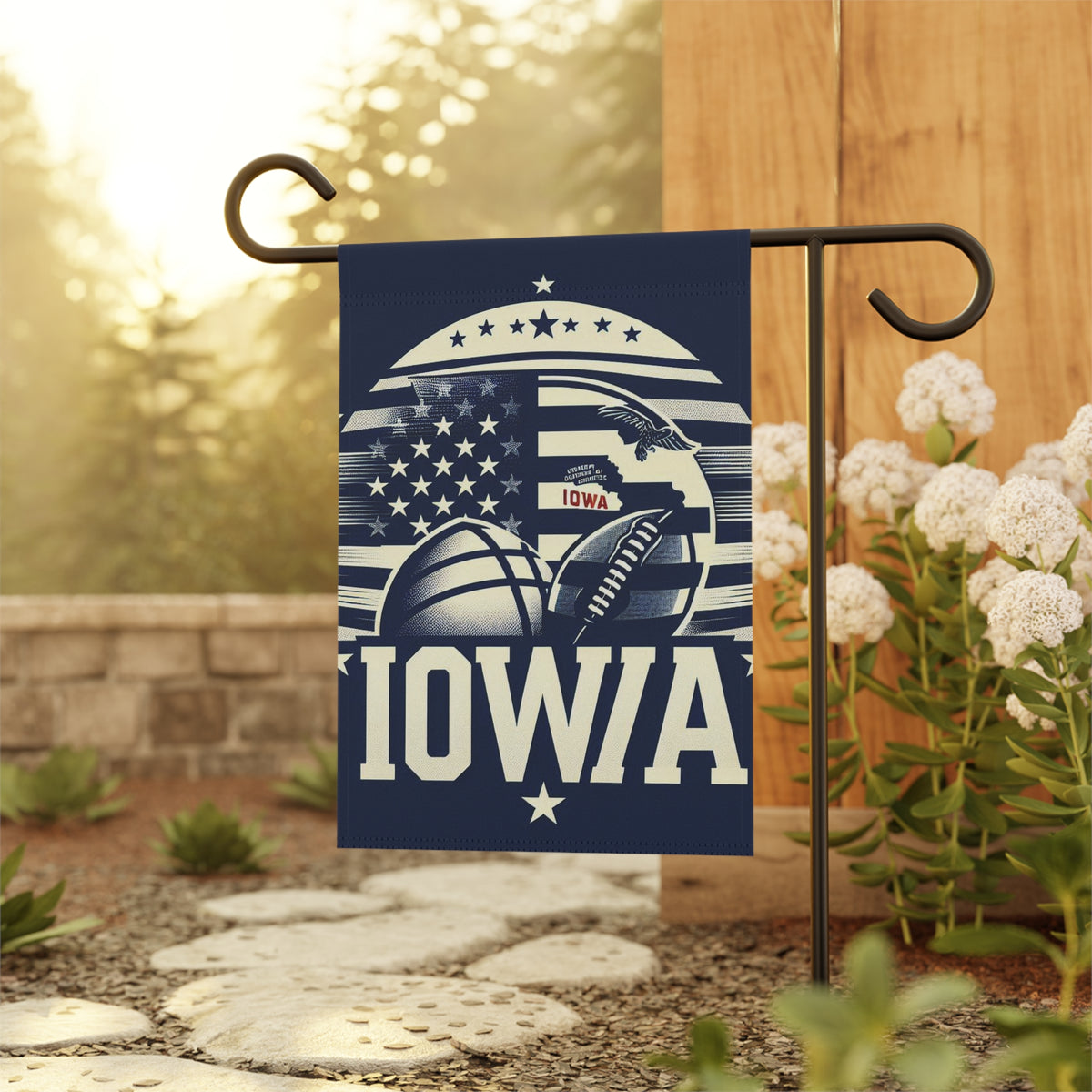 Flag Village Iowa State Flag Sporting Garden & House Banner IA0004