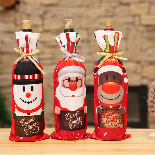 Flag Village New Christmas Decorations Wine Gift Box Table Supplies
