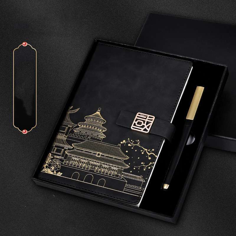 Flag Village Chinese Style Palace Museum A5 Notebook Gift Box Set