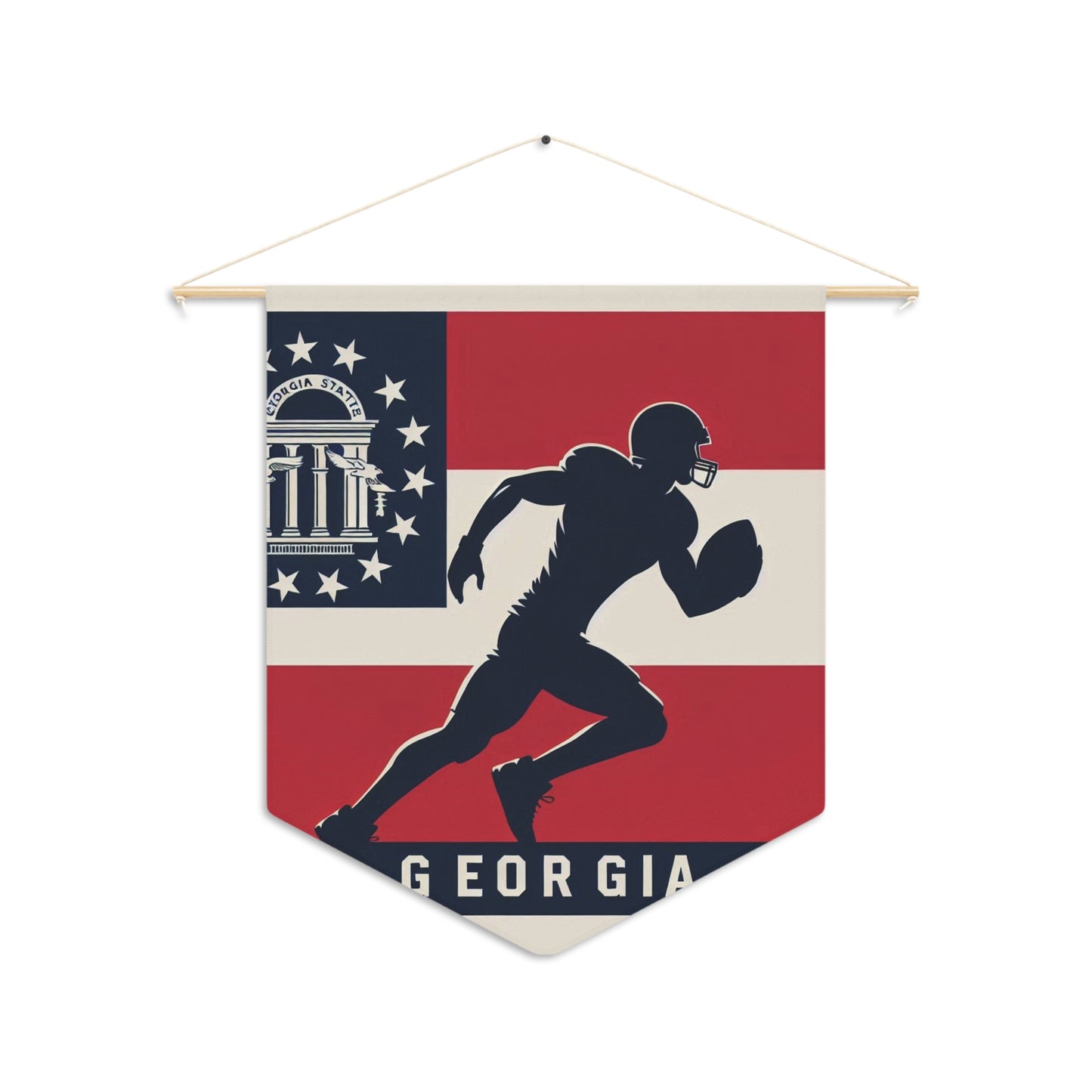 Flag Village Georgia State Flag Pennant Sporting Home Wall decoration GA0001