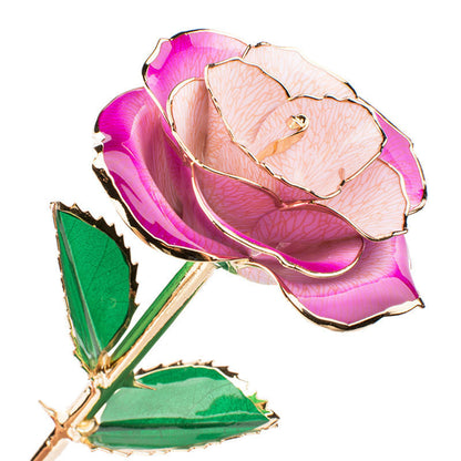 Flag Village 24K Gold-plated Rose Flower With A Gift Box Valentine's Day Gift