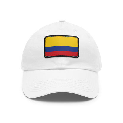 Flag Village Colombia Flag Hat Cap with Leather Patch
