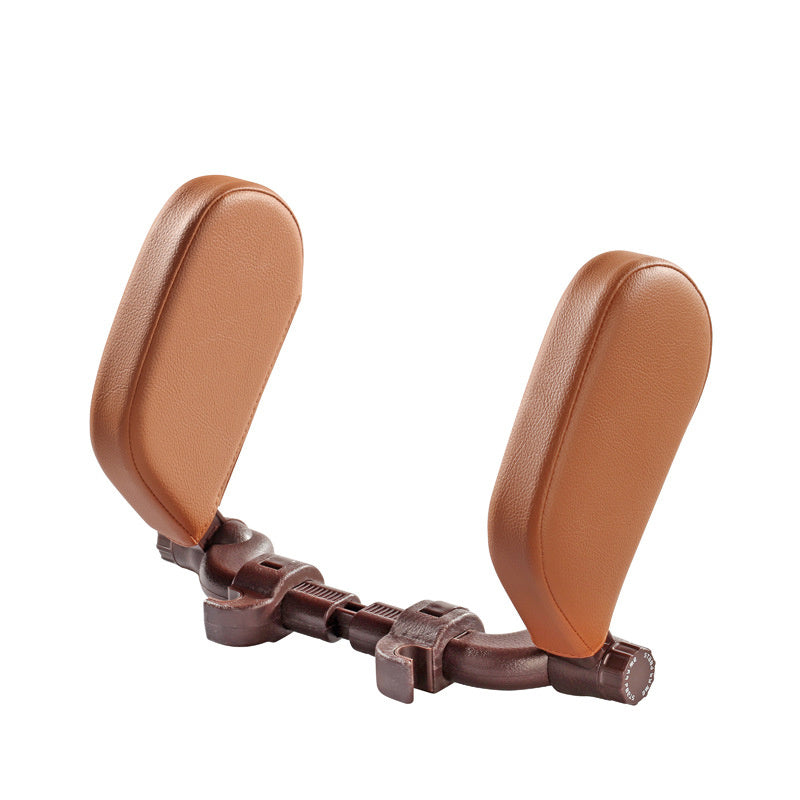 Flag Village Auto Tools Car headrest pillow Sleep Adjustable Side Car Soft Travel Seat Headrest Auto Leather Support Neck Pillow Cushion car accessories