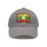 Flag Village Myanmar Flag Hat Cap with Leather Patch