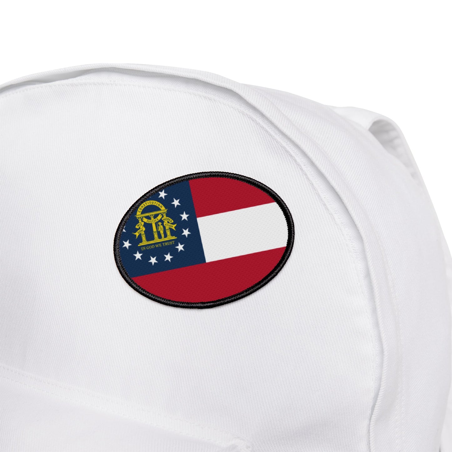 Flag Village Georgia State Flag Embroidery Iron-On Patches