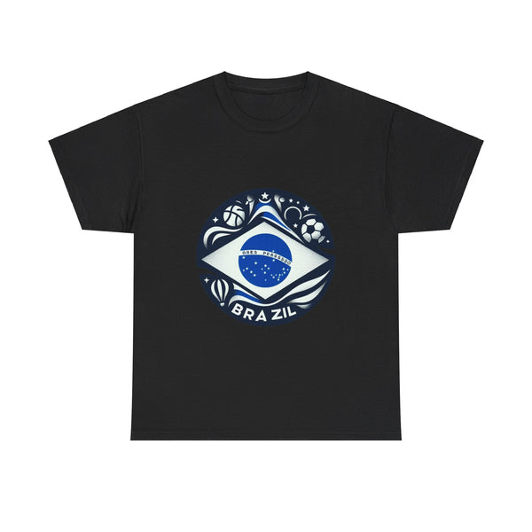 Flag Village Brazil Sporting Flag T-SHIRT Heavy Cotton Tee BRA0009
