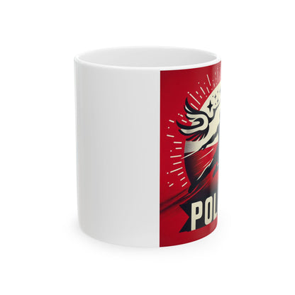 Flag Village Poland Sporting Flag Ceramic Coffee Mug 11oz POL0008