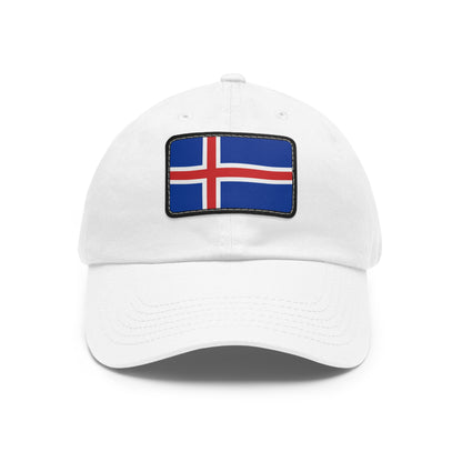 Flag Village Iceland Flag Hat Cap with Leather Patch