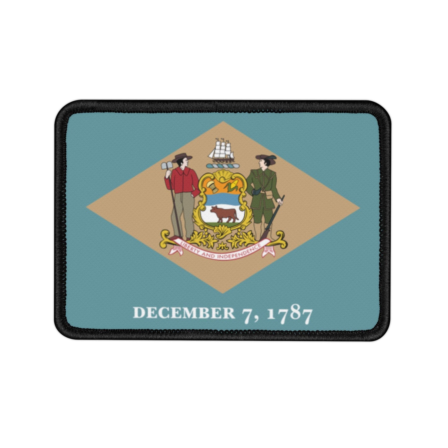 Flag Village Delaware State Flag Embroidery Iron-On Patches