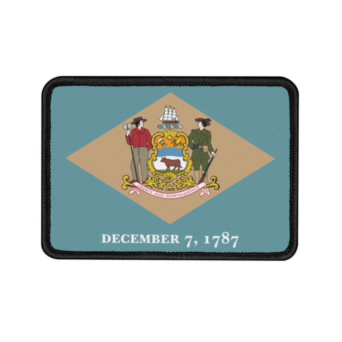 Flag Village Delaware State Flag Embroidery Iron-On Patches