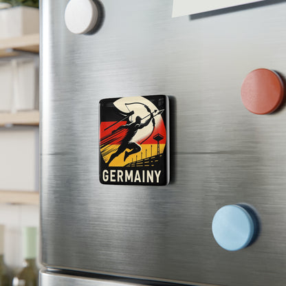 Flag Village Germany Flag Sporting Porcelain Magnet, Square DEU0006