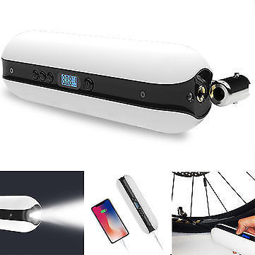 Flag Village Auto Tools Bike Electric Inflator Bicycle Cycle Air Pressure Rechargeable Cordless Tire Road Bike Car Air Inflator 150PSI
