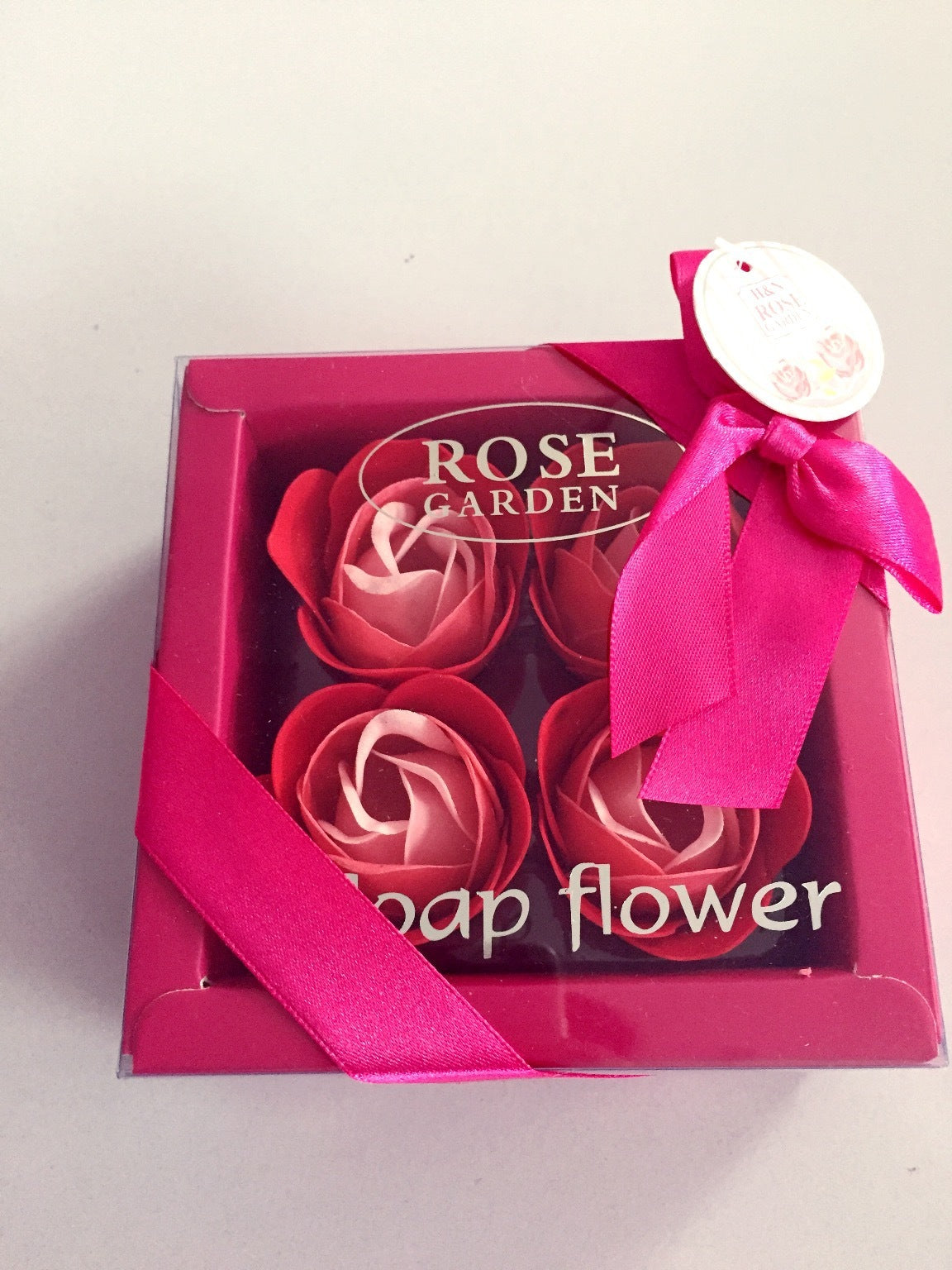 Flag Village 4 Rose Soap Flowers Gift Box For Valentine's Day