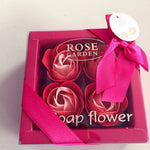 Flag Village 4 Rose Soap Flowers Gift Box For Valentine's Day