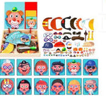 Flag Village Montessori Magnetic Fun Puzzle Children's Wooden Puzzle Box Game Cartoon Educational Painting Toys For Children Gift Antistress