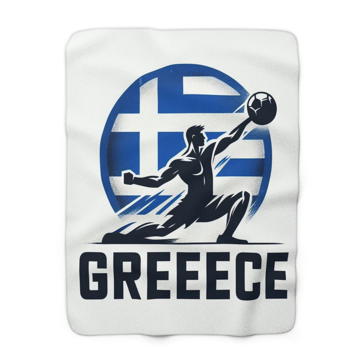 Flag Village Greece Sporting Flag Sherpa Fleece Blanket GRC0007