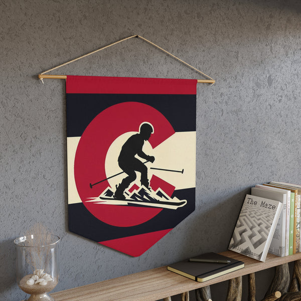 Flag Village Colorado Sporting Pennant Wall Decoration 18"x21"