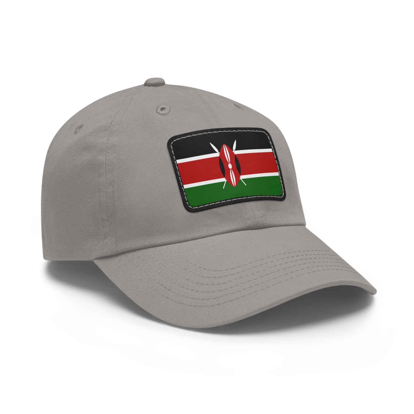 Flag Village Kenya Flag Hat Cap with Leather Patch