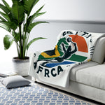 Flag Village South Africa Sporting Flag Sherpa Fleece Blanket ZAF0006