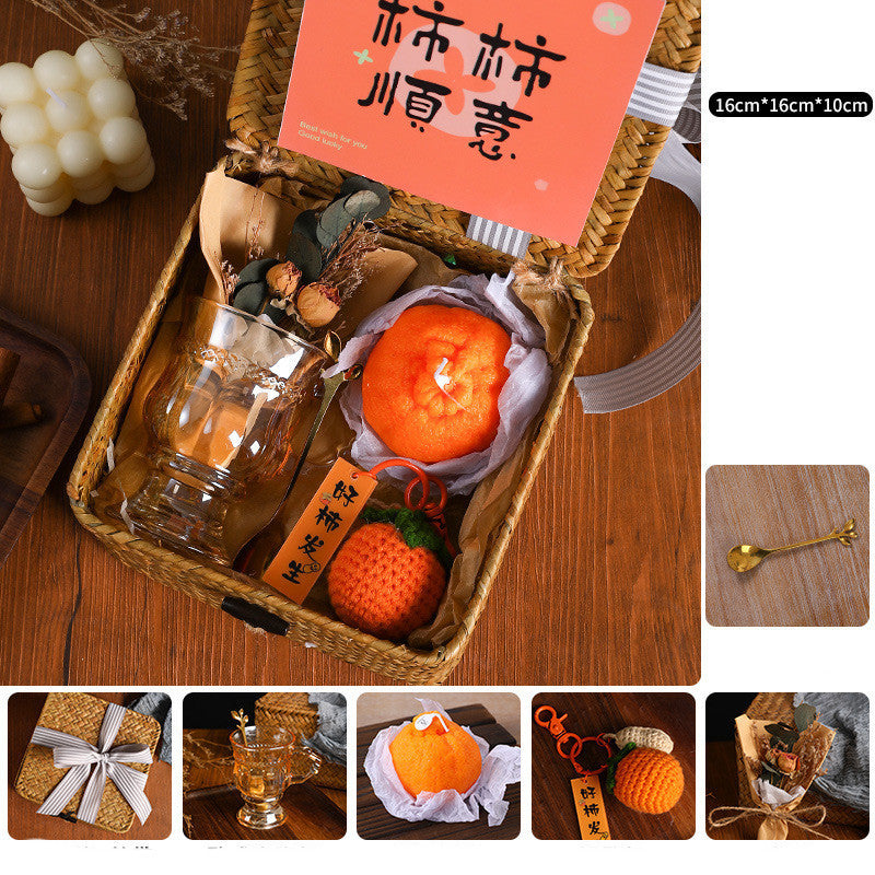 Flag Village Creative Persimmon Light Luxury Gift Box Set