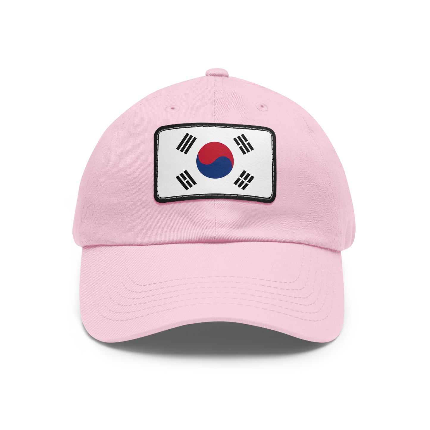 Flag Village South Korea Flag Hat Cap with Leather Patch