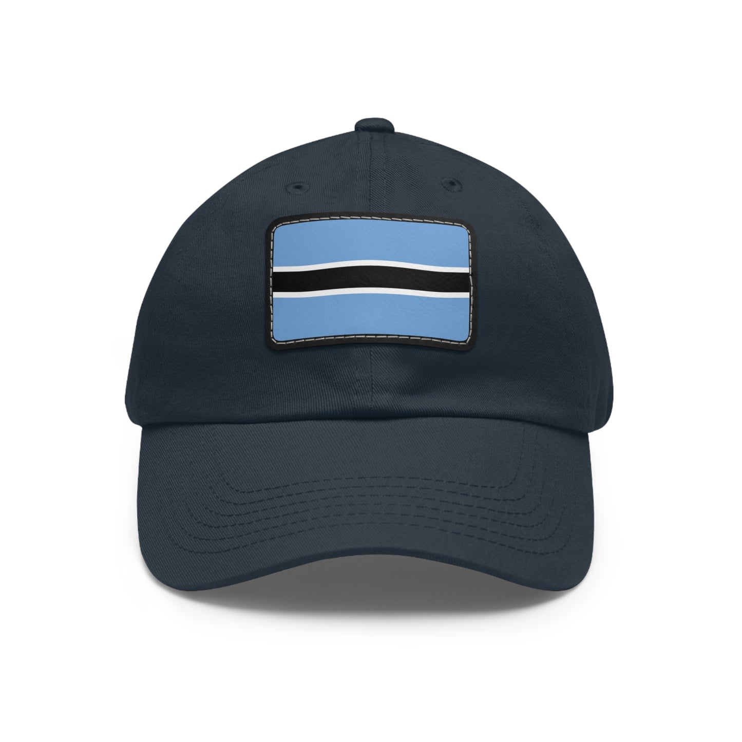 Flag Village Botswana Flag Hat Cap with Leather Patch
